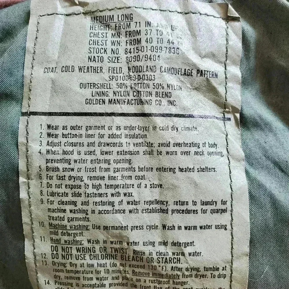 ๐ ๐ถ๐น๐ถ๐๐ฎ๐ฟ๐ Camouflage  ๐๐ฐ๐ข๐ต Men's Med ๐๐จ๐ - Picture 2 of 5